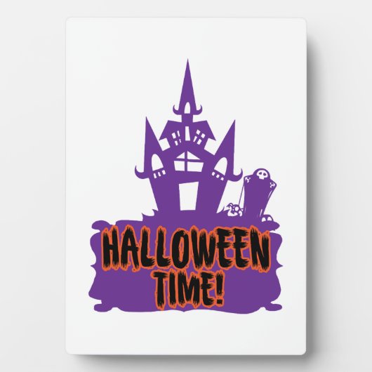 Plaque Photo C'est le temps d'Halloween ! (Devant)