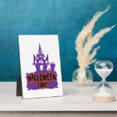 Plaque Photo C'est le temps d'Halloween ! (Côté)