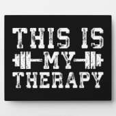 Plaque Photo C'Est Ma Thérapie - Gym Workout Inspirational (Devant)