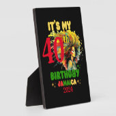 Plaque Photo C'est mon Anniversaire Jamaïque Girl Party Vacatio (Côté)