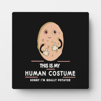 Plaque Photo C'est mon costume humain drôle 