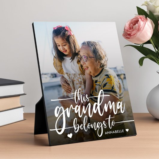 Plaque Photo Cette Grand-Mère Appartient À | Fête des mères
