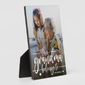 Plaque Photo Cette Grand-Mère Appartient À | Fête des mères (Côté)