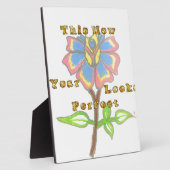 Plaque Photo Cette nouvelle année semble parfait floral texte a (Côté)