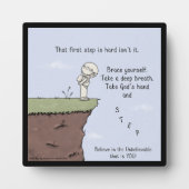 Plaque Photo Cette première étape (Devant)
