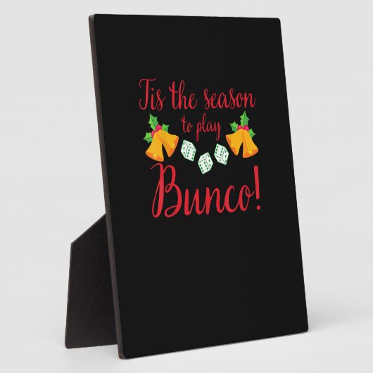 Plaque Photo Cette Saison Jouer Bunco Noël Dice Ga (Côté)