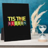 Plaque Photo Cette saison Noël Père Noël drôle tendance (Côté)