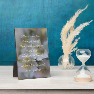 Plaque Photo Ceux qui aiment n'abandonnent pas le poème