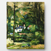 Plaque Photo Cezanne - Maisons dans la verdure-1881 (Devant)