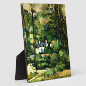 Plaque Photo Cezanne - Maisons dans la verdure-1881 (Côté)
