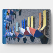 Plaque Photo Chaises Vacantes Sur La Plage (Devant)