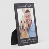 Plaque Photo Chalkboard CHIEN DAD Personnalisé Animaux de compa (Côté)