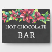 Plaque Photo Chalkboard (faux) Hot Chocolate sign Tabletop (Devant)