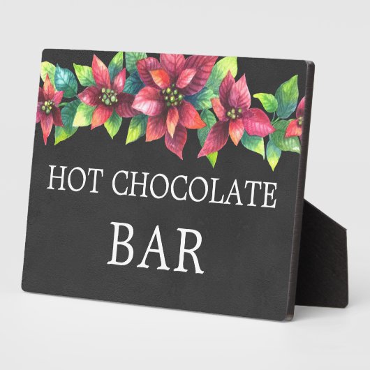 Plaque Photo Chalkboard (faux) Hot Chocolate sign Tabletop (Côté)