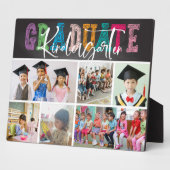 Plaque Photo Chalkboard Kindergarten Graduate Photo Collage (Côté)