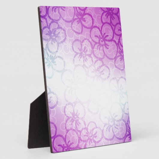 Plaque Photo Champ De Fleur - Violet (Côté)