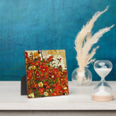 Plaque Photo Champ de fleurs - OEuvre d'Egon Schiele, (Insitu)