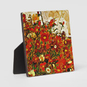 Plaque Photo Champ de fleurs - OEuvre d'Egon Schiele, (Recto)