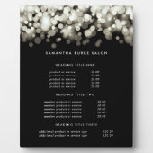 Plaque Photo Champagne Spark | Pricing & Services Display (Devant)