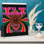 Plaque Photo Championnats du monde d'athlétisme du Kenya : Drap (Côté)