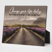 Plaque Photo Changez votre vie aujourd'hui (Côté)