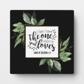 Plaque Photo Chanson de Salomon 3:4 J'ai trouvé le Mariage uniq (Devant)