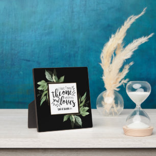 Plaque Photo Chanson de Salomon 3:4 J'ai trouvé le Mariage uniq