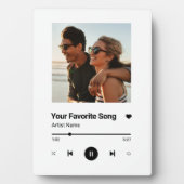 Plaque Photo Chanson Personnalisée Chanson Favorite Chanson Une (Devant)