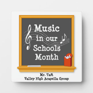 Plaque Photo Chantez votre professeur préféré