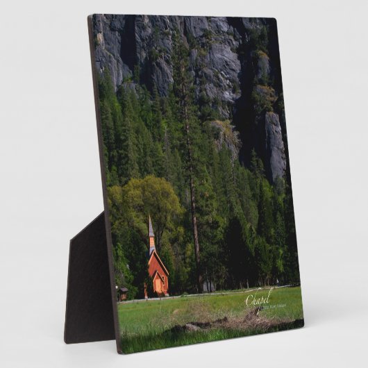 Plaque Photo Chapelle de Yosemite (Côté)