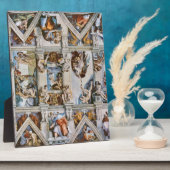 Plaque Photo Chapelle Sixtine Plafond Michelangelo (Côté)