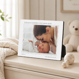 Plaque Photo Chaque bon cadeau d'en haut Maman et bébé Photo