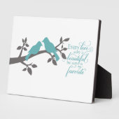 Plaque Photo Chaque histoire d'amour est belle typographie (Côté)