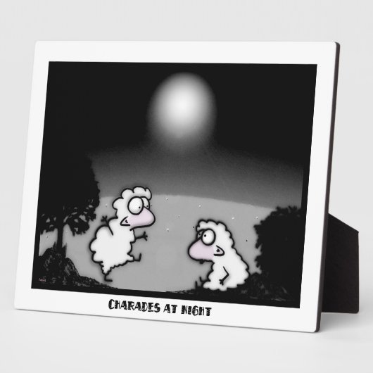 Plaque Photo Charades la nuit (Côté)