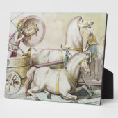 Plaque Photo Charioteers romains, de 'Costumi dei Romani', engr (Côté)