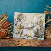 Plaque Photo Charioteers romains, de 'Costumi dei Romani', engr (Côté)