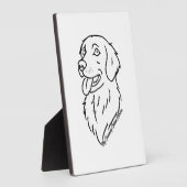 Plaque Photo Charmant Retriever doré (Côté)
