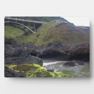 Plaque Photo Chasme de Cook, Cape Perpetua, OU