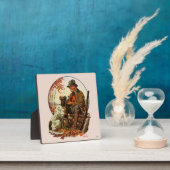 Plaque Photo Chasseur et espagnol (Insitu)