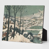 Plaque Photo Chasseurs dans la neige - Janvier 1565 (Côté)