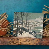 Plaque Photo Chasseurs dans la neige - Janvier 1565 (Côté)