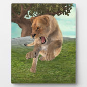 Plaque Photo Chasseuse Lionne (Devant)