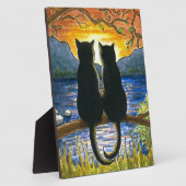 Plaque Photo Chat 582 chats noirs (Côté)