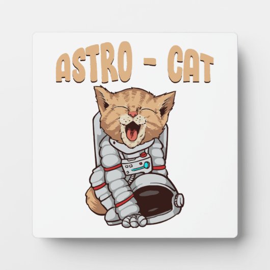 Plaque Photo Chat Astro (Devant)