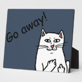 Plaque Photo Chat coquin (Côté)