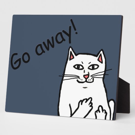 Plaque Photo Chat coquin (Côté)