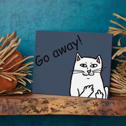 Plaque Photo Chat coquin (Côté)