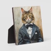 Plaque Photo Chat en costume (Recto)