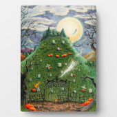 PLAQUE PHOTO CHAT GHOSES DANS NEUF CIMETIÈRE DE VIE, ART FOLK É (Devant)