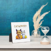 Plaque Photo Chat Halloween (Insitu)